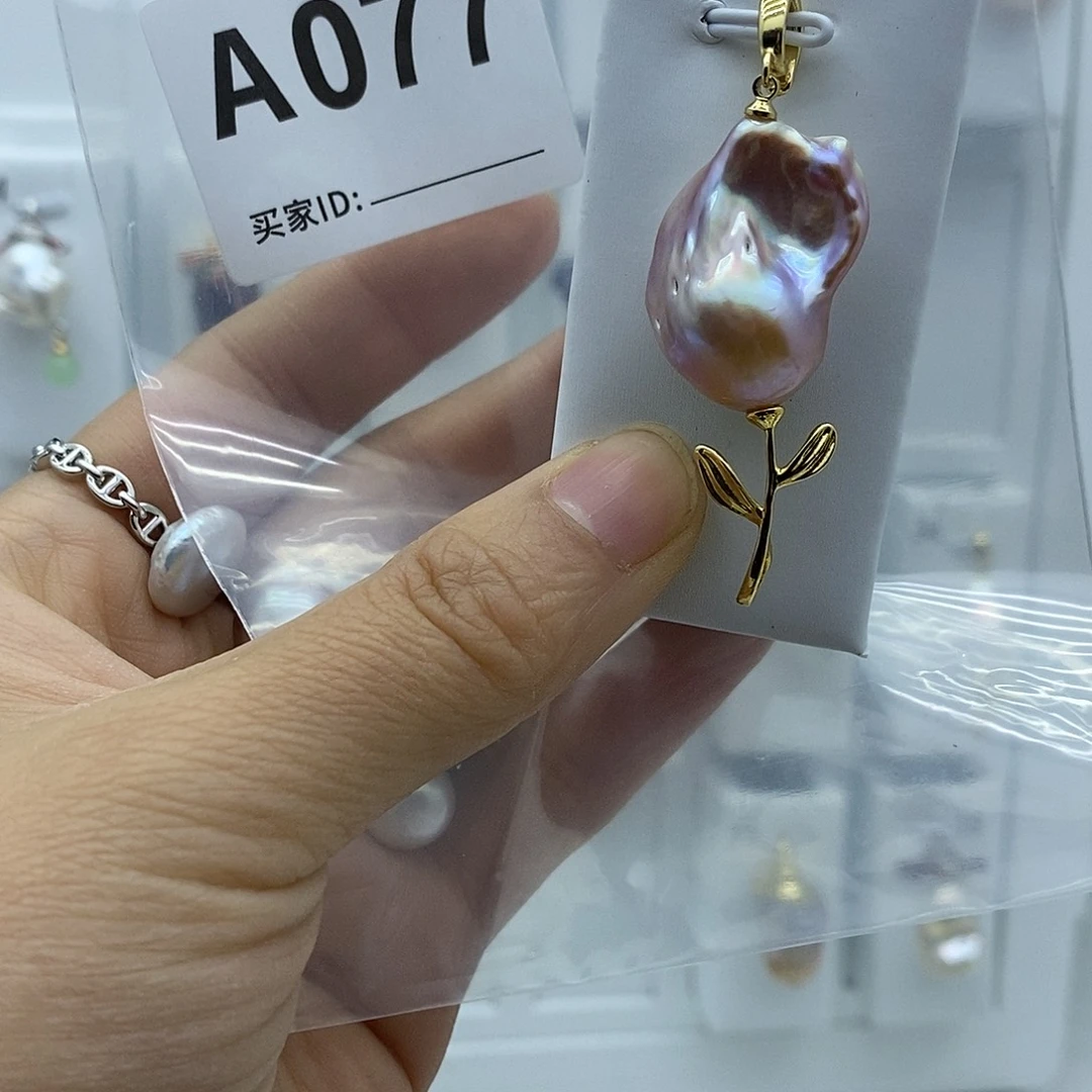 钛钢淡水珍珠颈饰