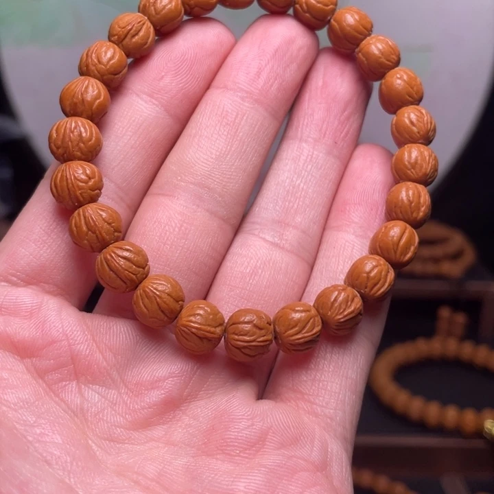 手串桃核9玉龙脊手串