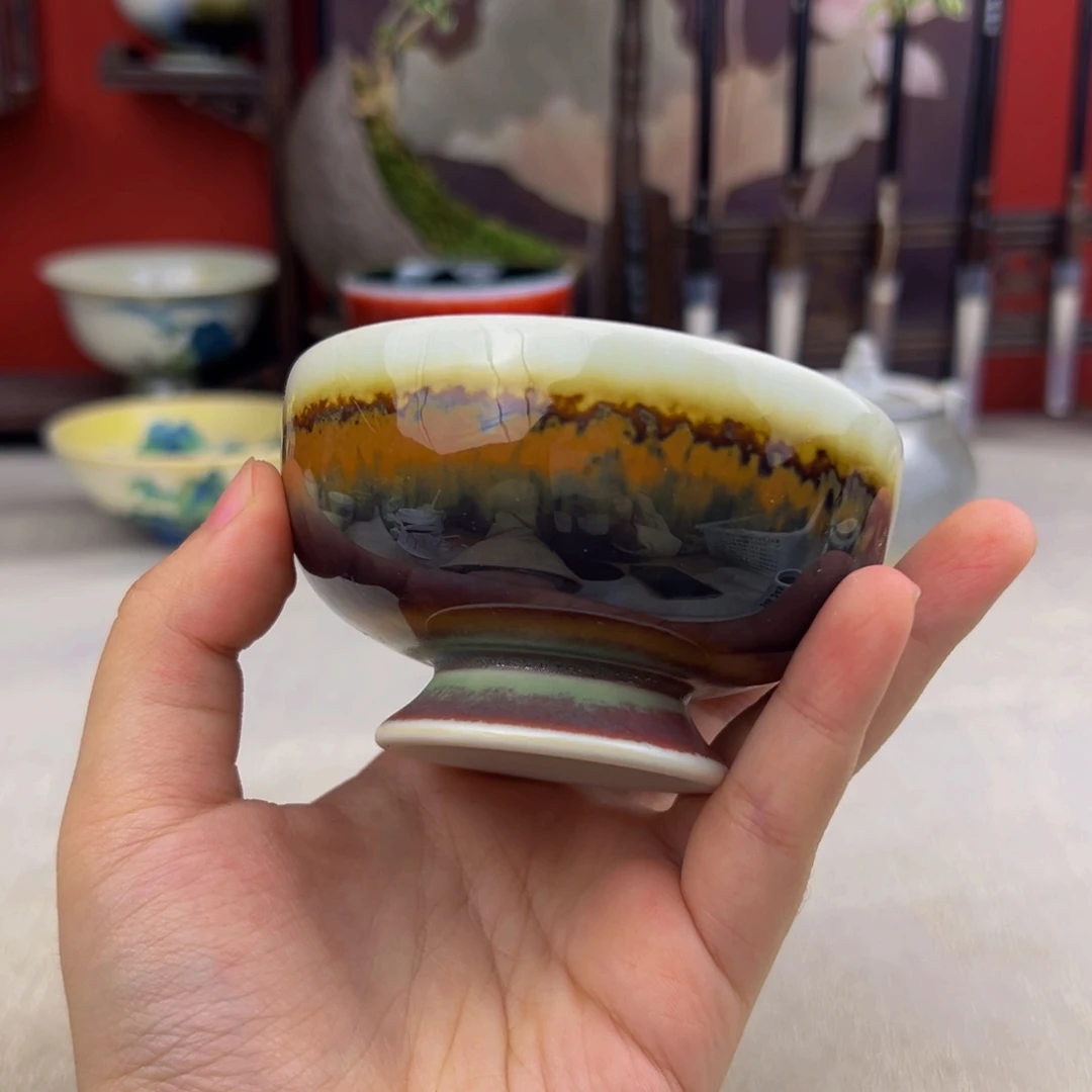 杯纯手工柴烧主人杯