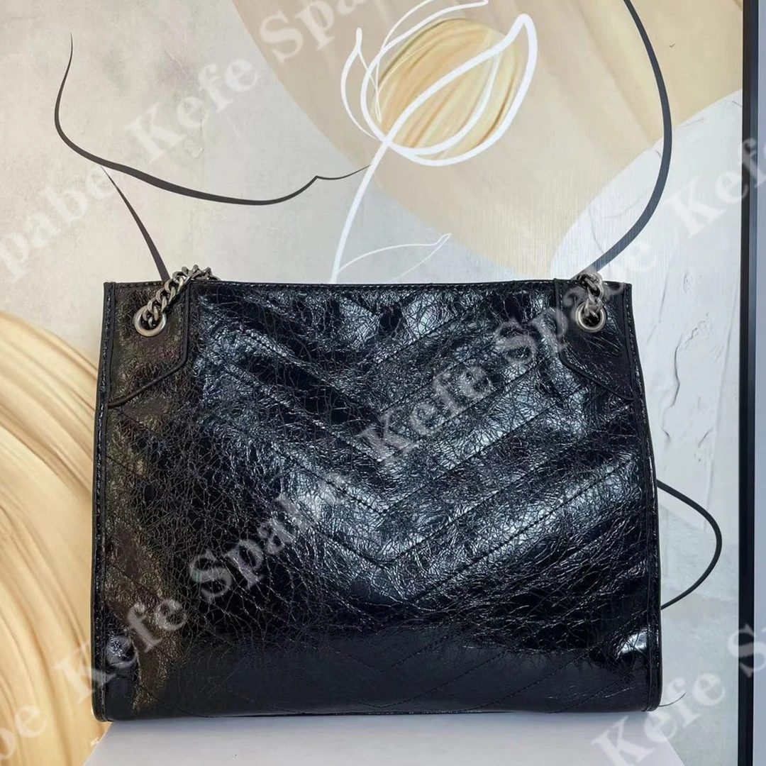 HM012   P25新款黑色shoppingBag购物单肩斜挎包-1