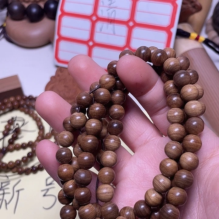 檀香木老山檀香0.8/108黑肉横纹虎皮沉