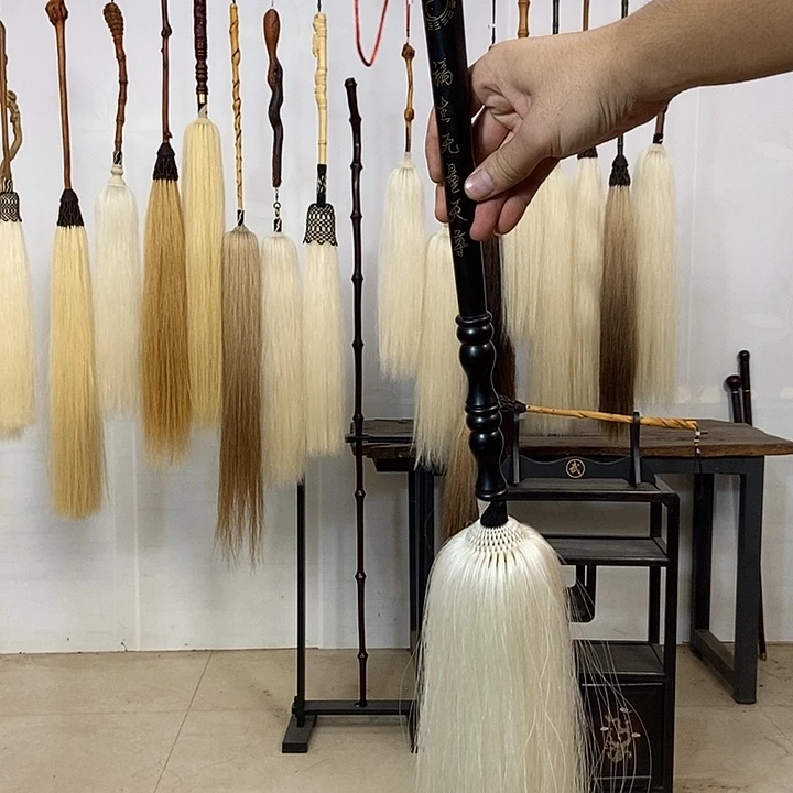 纯手工制作马尾拂尘