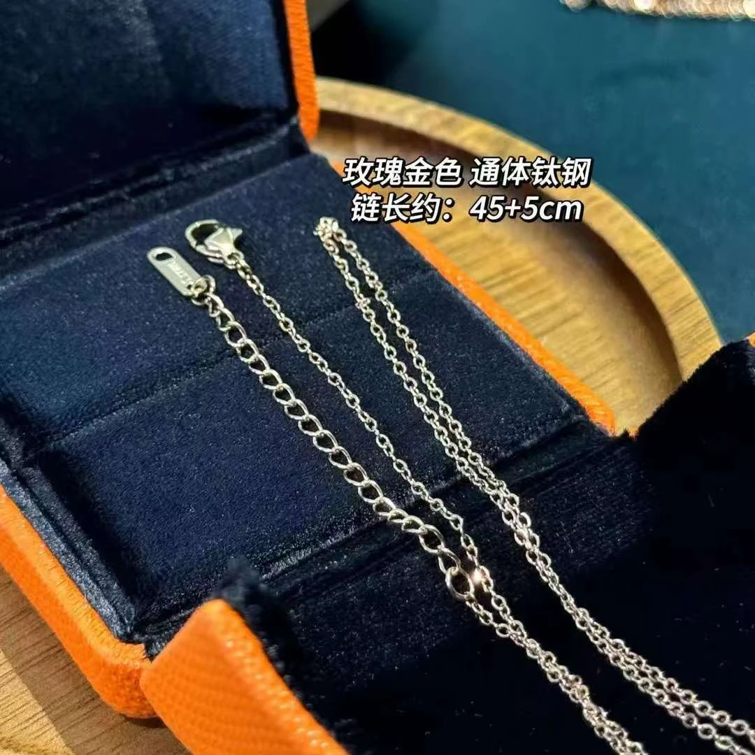 钛钢项链 BIBI【玫瑰金0字链】项链BB291