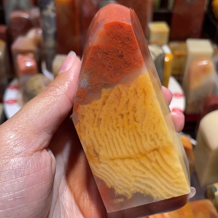 七***月印石寿山石素章印石