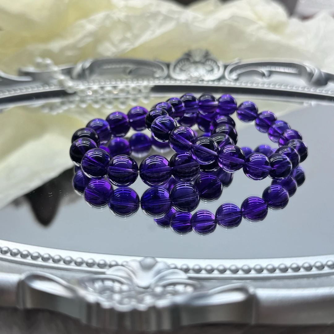 小柒紫水珠串摆件双A经典
