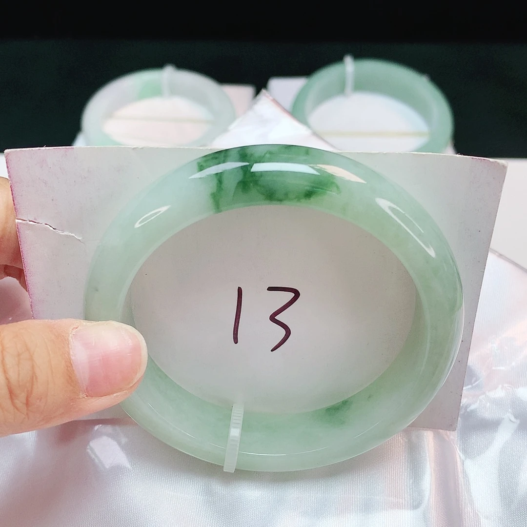 翡翠未镶嵌手镯轮胎镯57.4