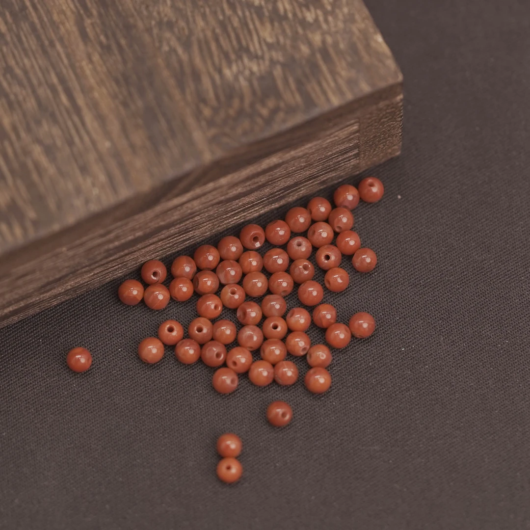 【发20颗】3.5MM+南红散珠DIY文玩珠宝NH48