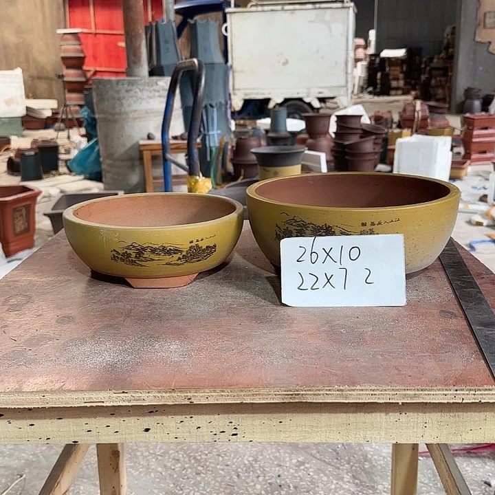 紫砂花盆盆景盆盆