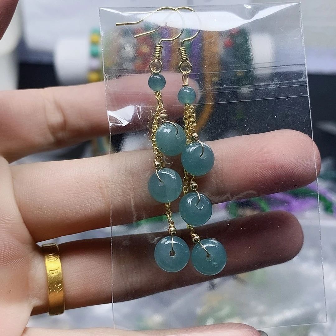 未镶嵌耳坠玛瑙/玉髓96