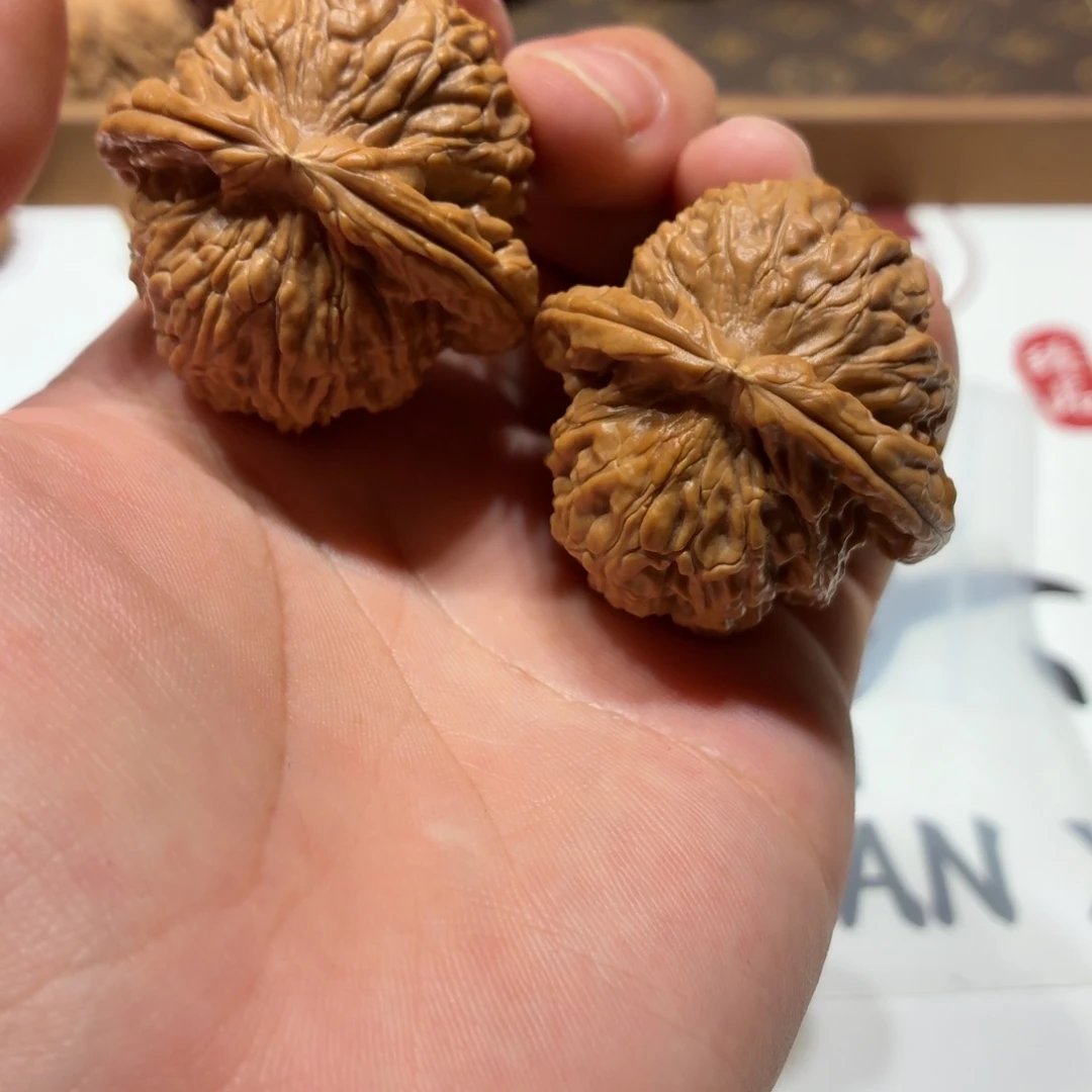 把件文玩核桃白狮子A012