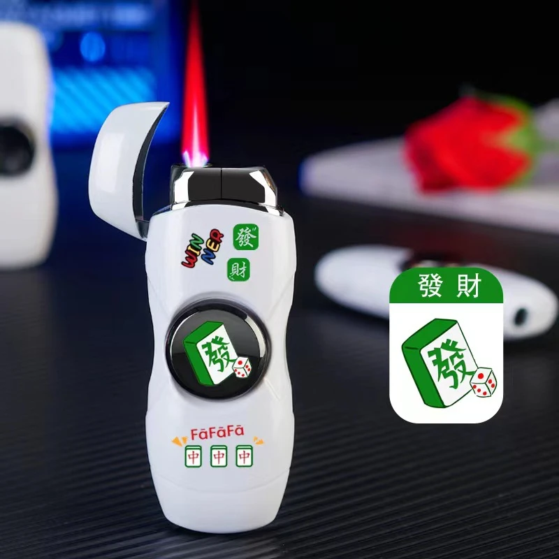 网红指尖旋转陀螺创意个性激光点烟器送男友解压