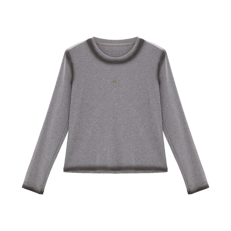 【女乔专属】秋冬季棉质圆领长袖T恤M4D806A