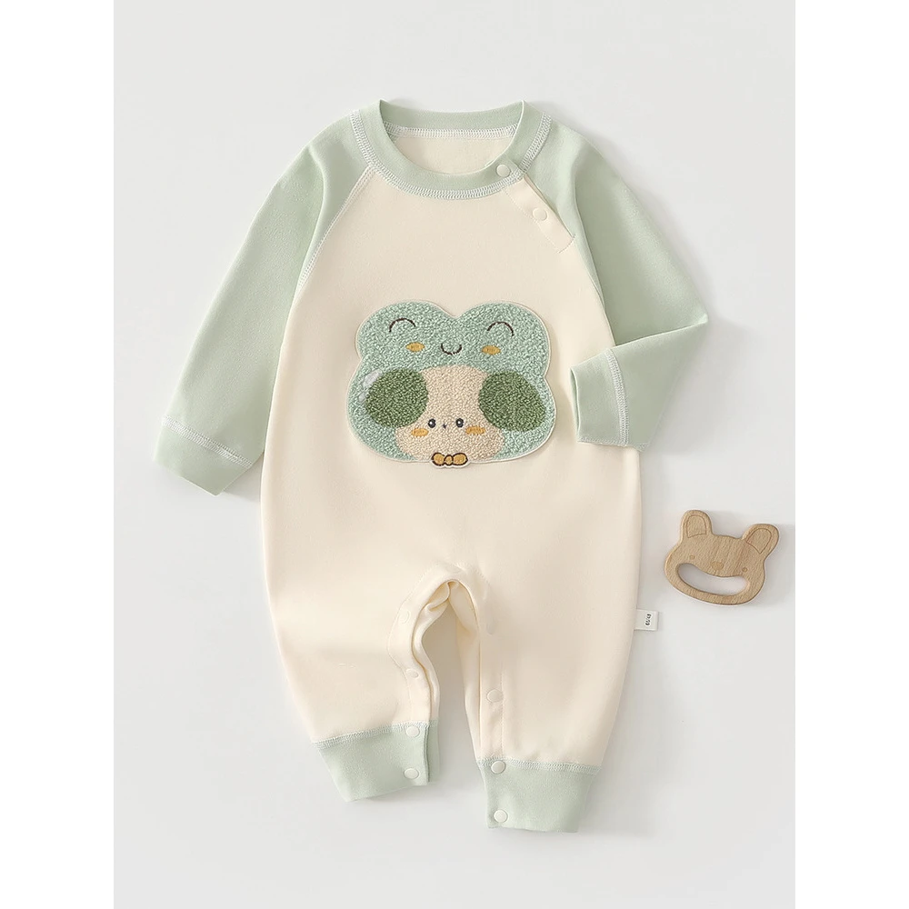 婴儿连体衣春秋纯棉新生宝宝衣服春装哈衣爬服超萌婴儿服秋季睡衣