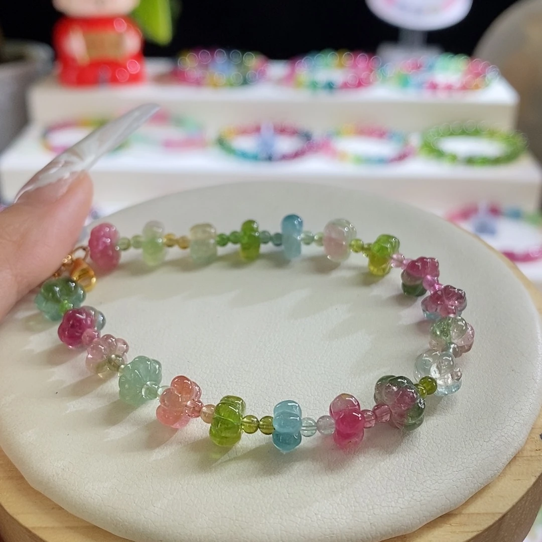 未镶嵌手链碧玺西瓜南瓜