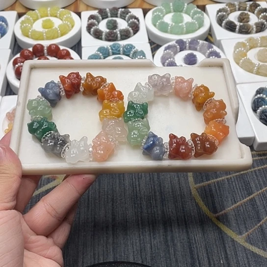 石英质玉（非洲翠）合金个性简约大方时尚