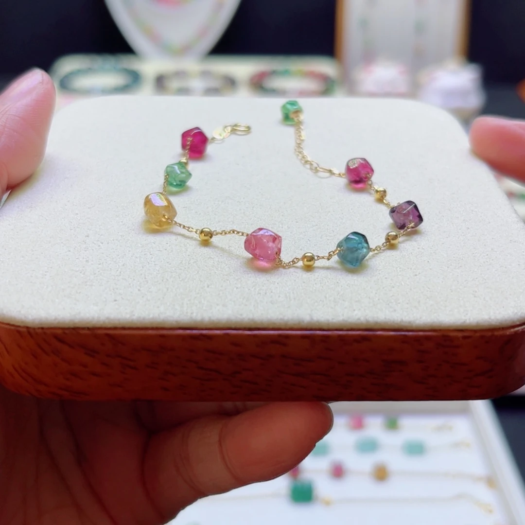 碧玺手链未镶嵌多****8设计款