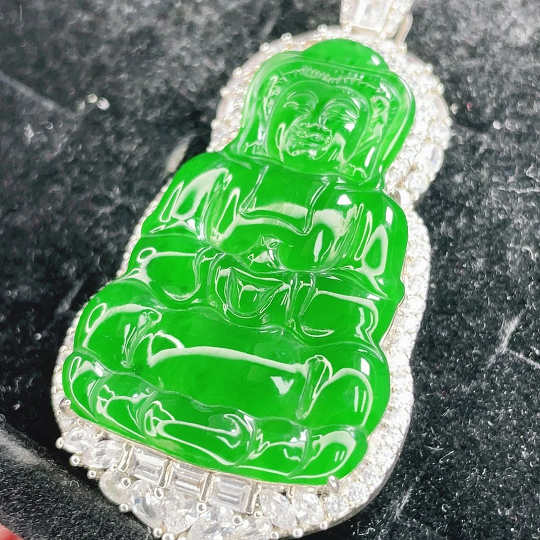 翡翠未镶嵌颈饰999