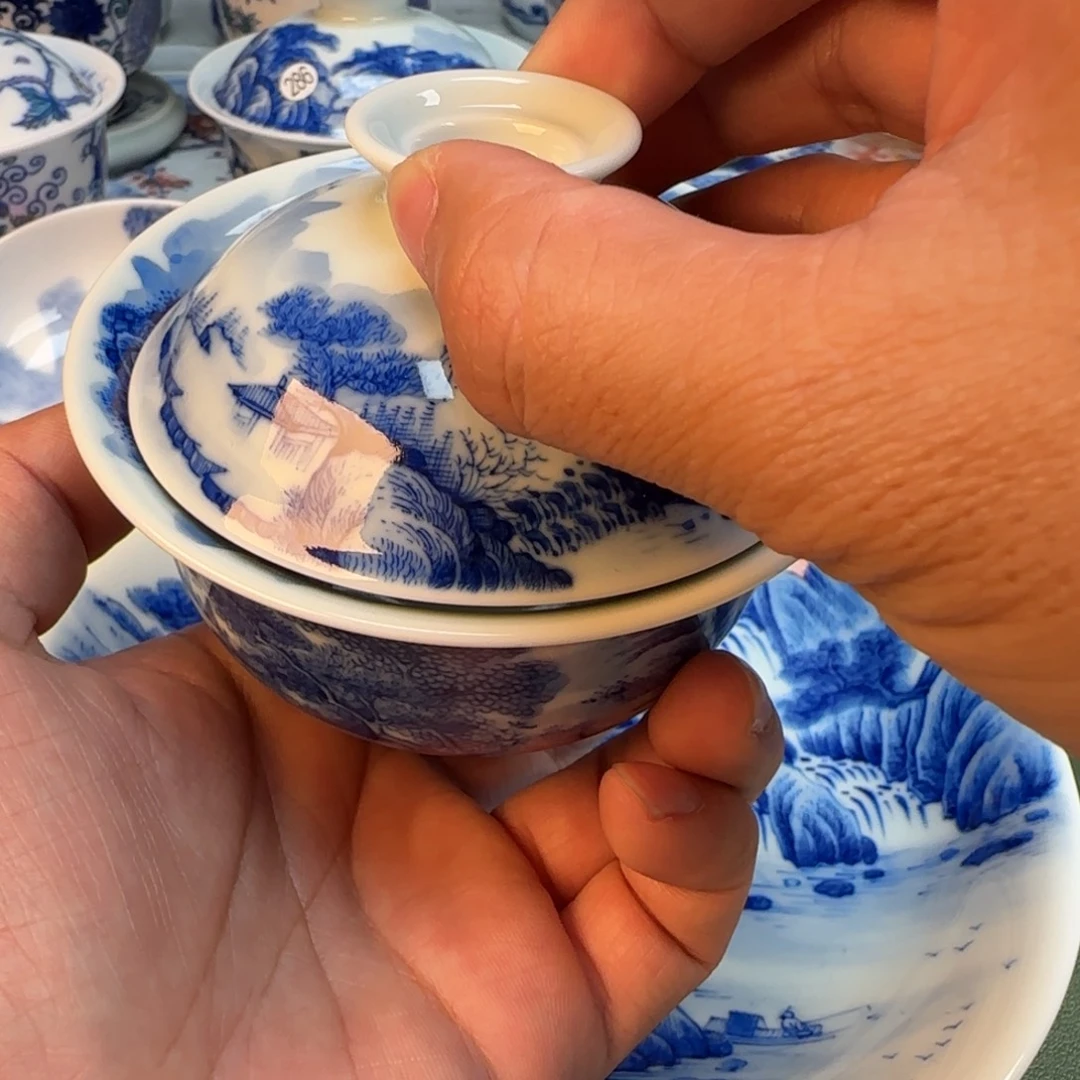 纯手工纯手绘茶具石头208