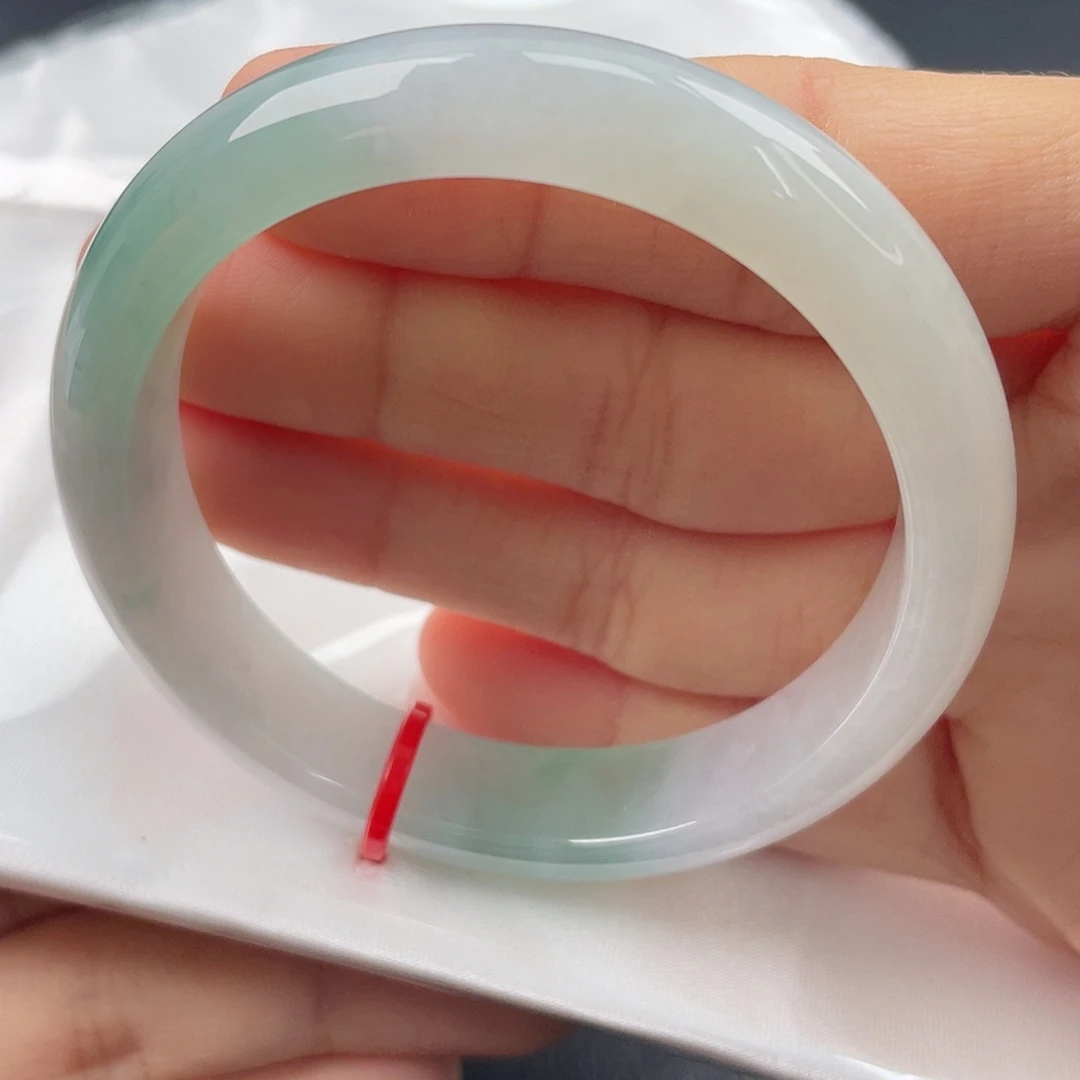 翡翠未镶嵌手镯5253正圈