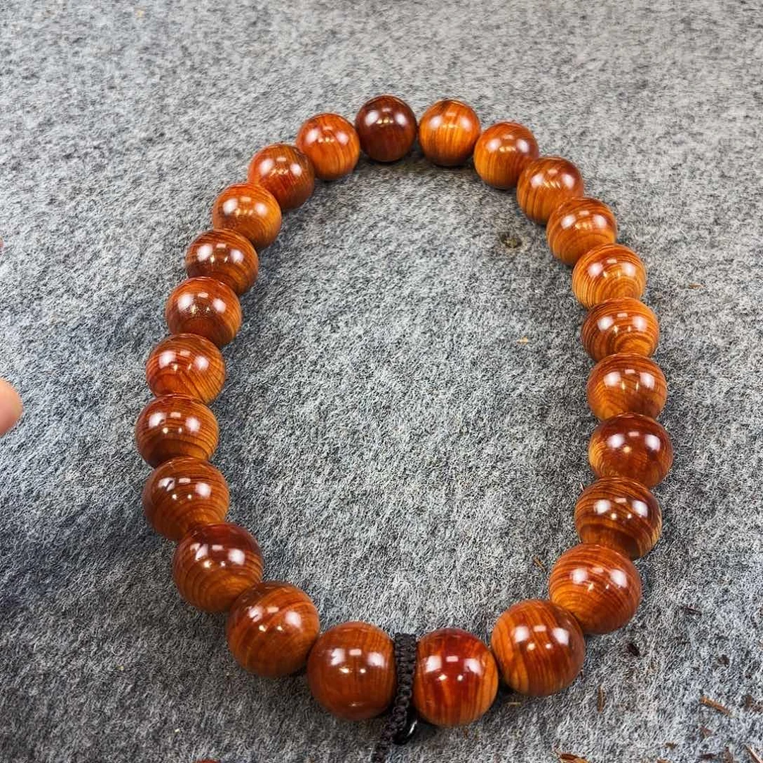 崖柏太行崖柏血色玫瑰2.0加长手持24颗沉水料