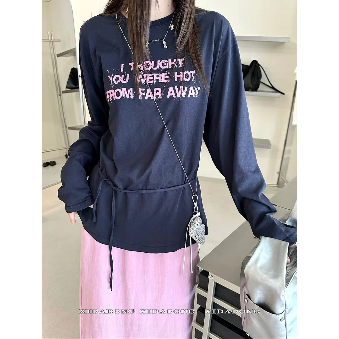 【仙仙推荐】喜大东后背镂空字母印花长袖防晒t恤Q66070