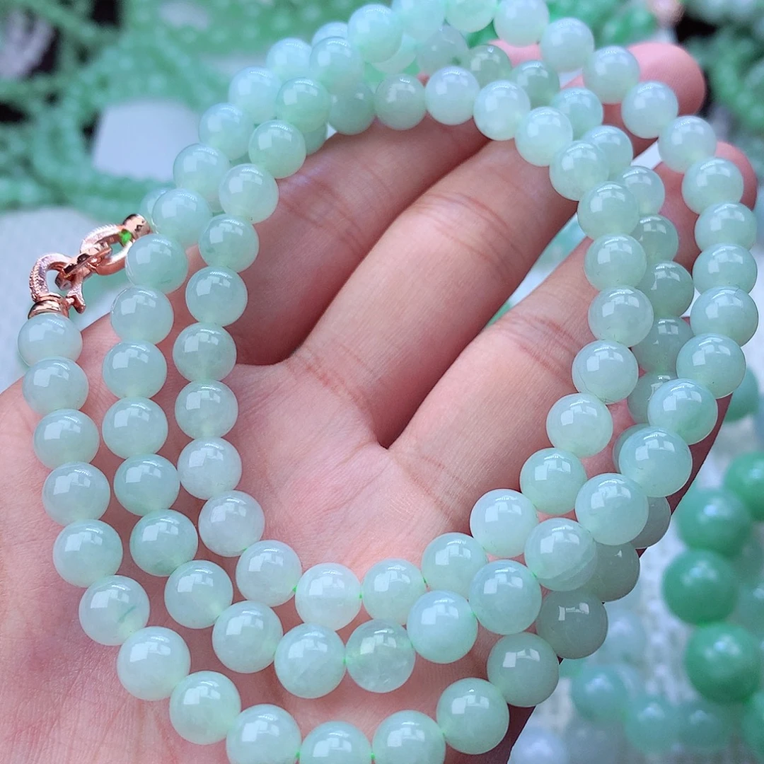 翡翠未镶嵌毛衣链