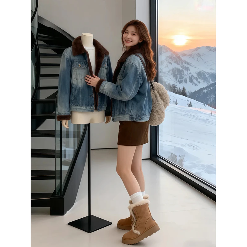 小个子设计感牛仔外套女款秋季2025新款韩版宽松百搭夹克上衣