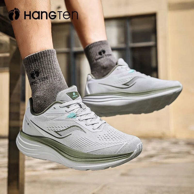 Hang Ten欢腾情侣款夏季网面透气低帮薄款跑步鞋舒适减震运动鞋