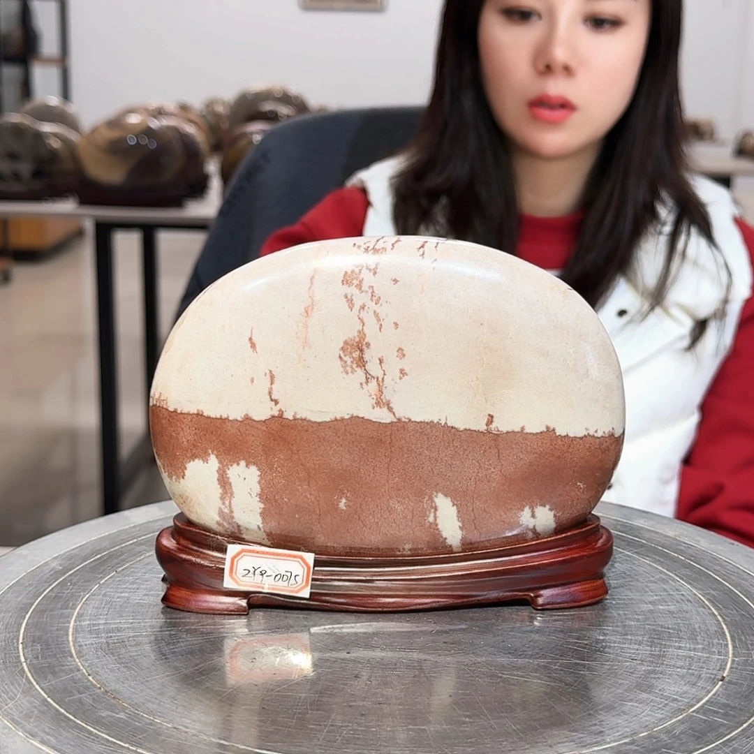 长江画面石中号摆件