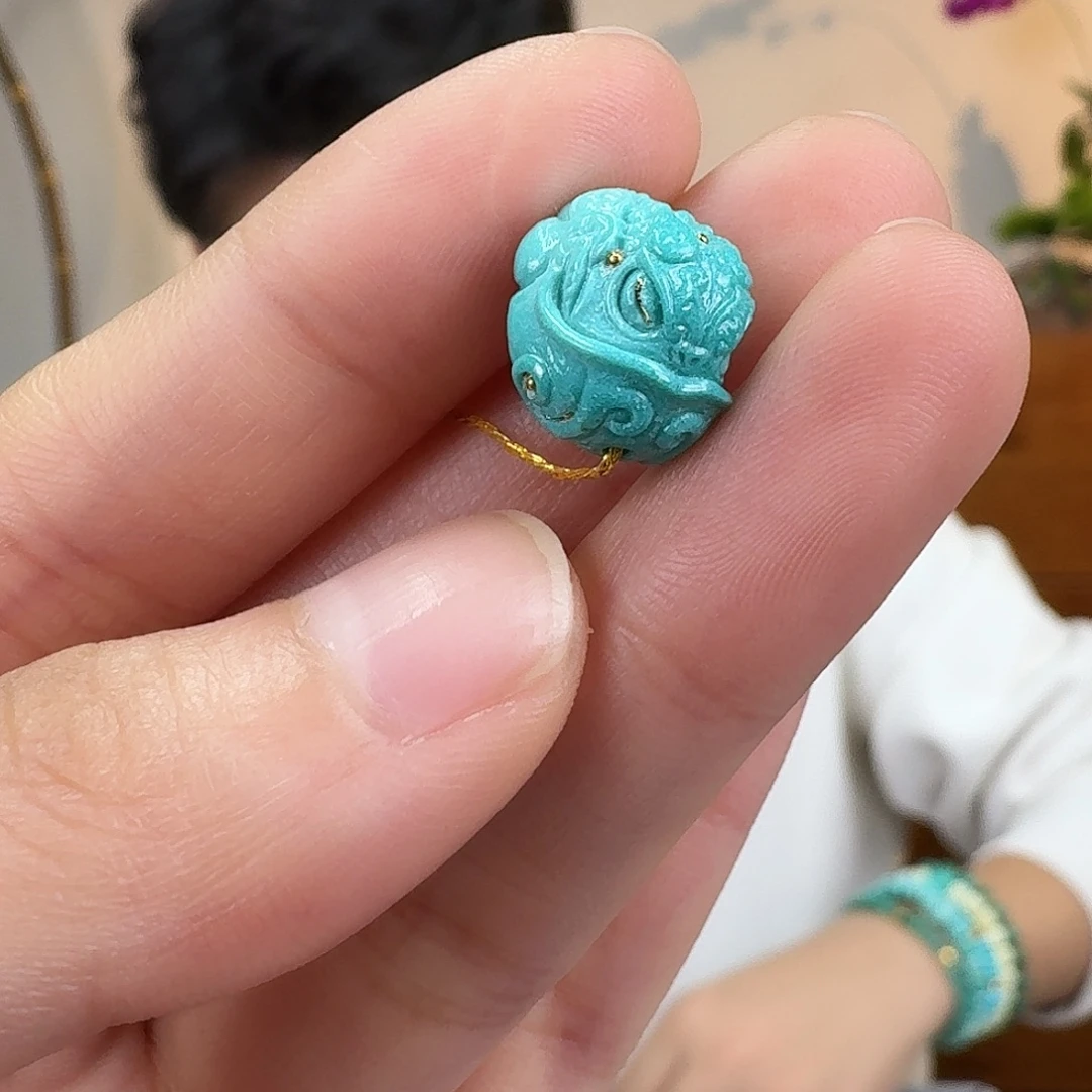 绿松石未镶嵌挂件