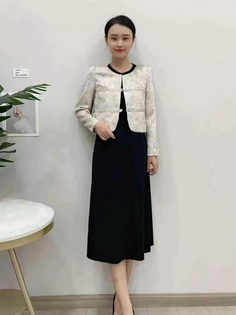 【SY285】新中式2025新款春秋短款高端上衣奢华洋气小香风刺绣上衣