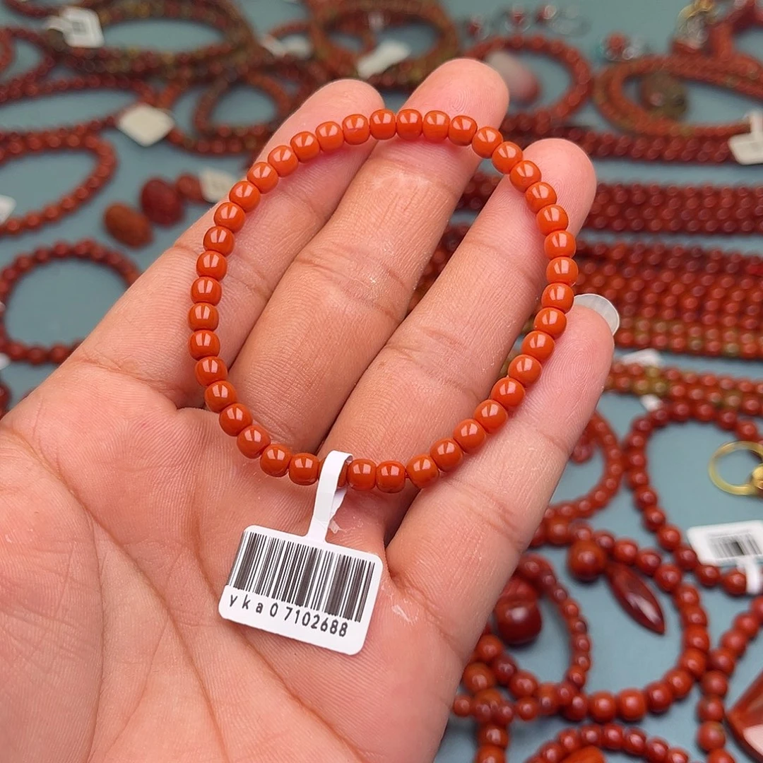 小***&南红玛瑙未镶嵌手链精工老型卡5