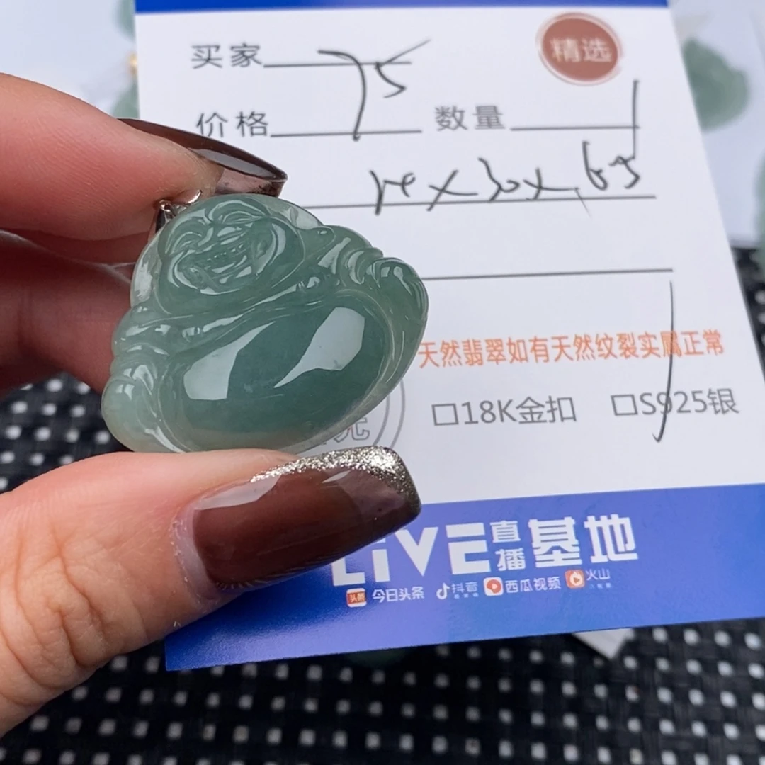 翡翠银S925镶嵌颈饰