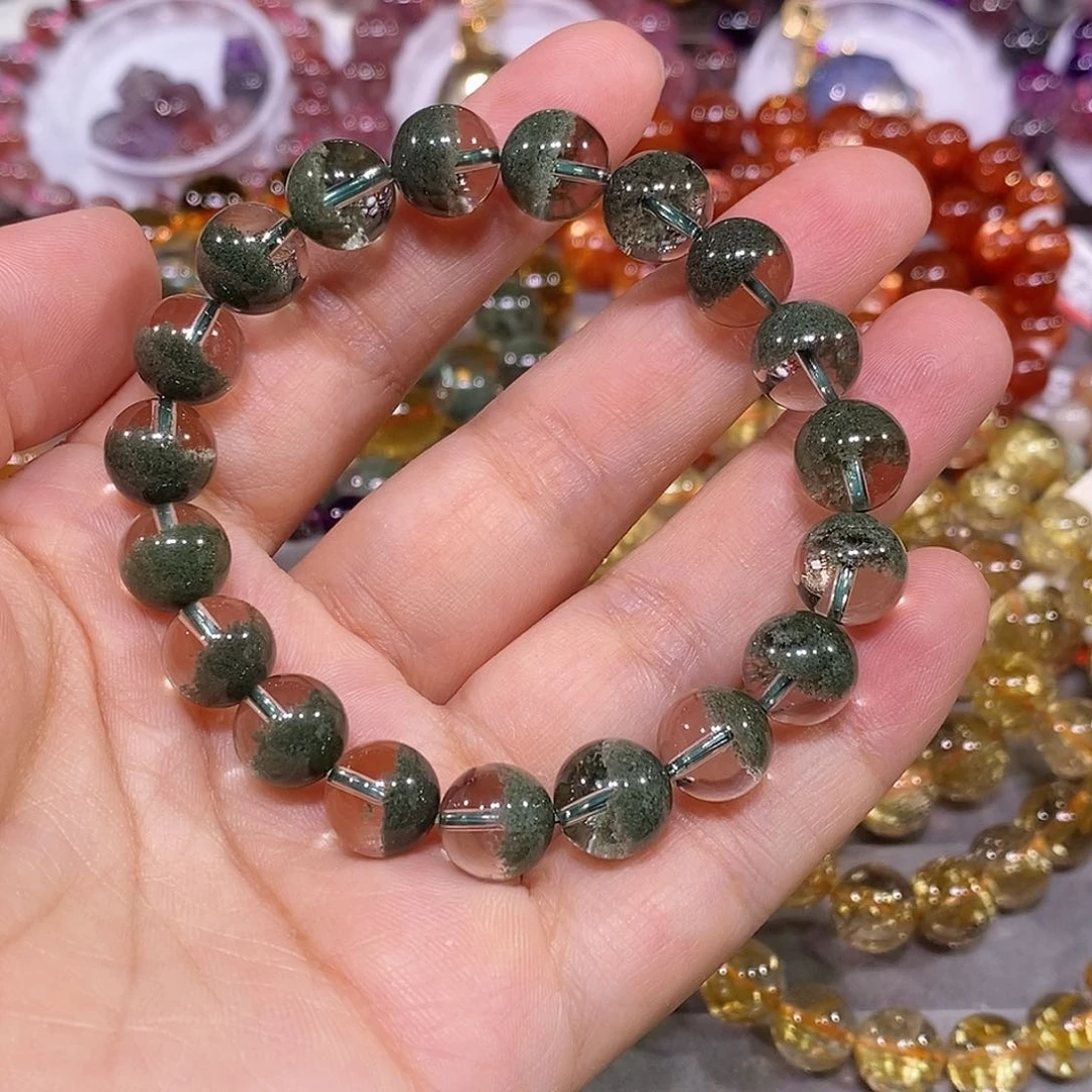未镶嵌手链水晶绿幽灵10