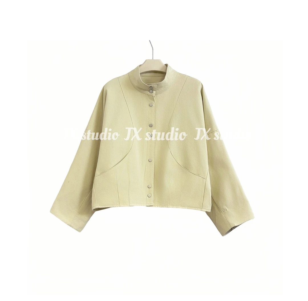 静贤【元气森林】春季新款韩版百搭气质设计感短款外套