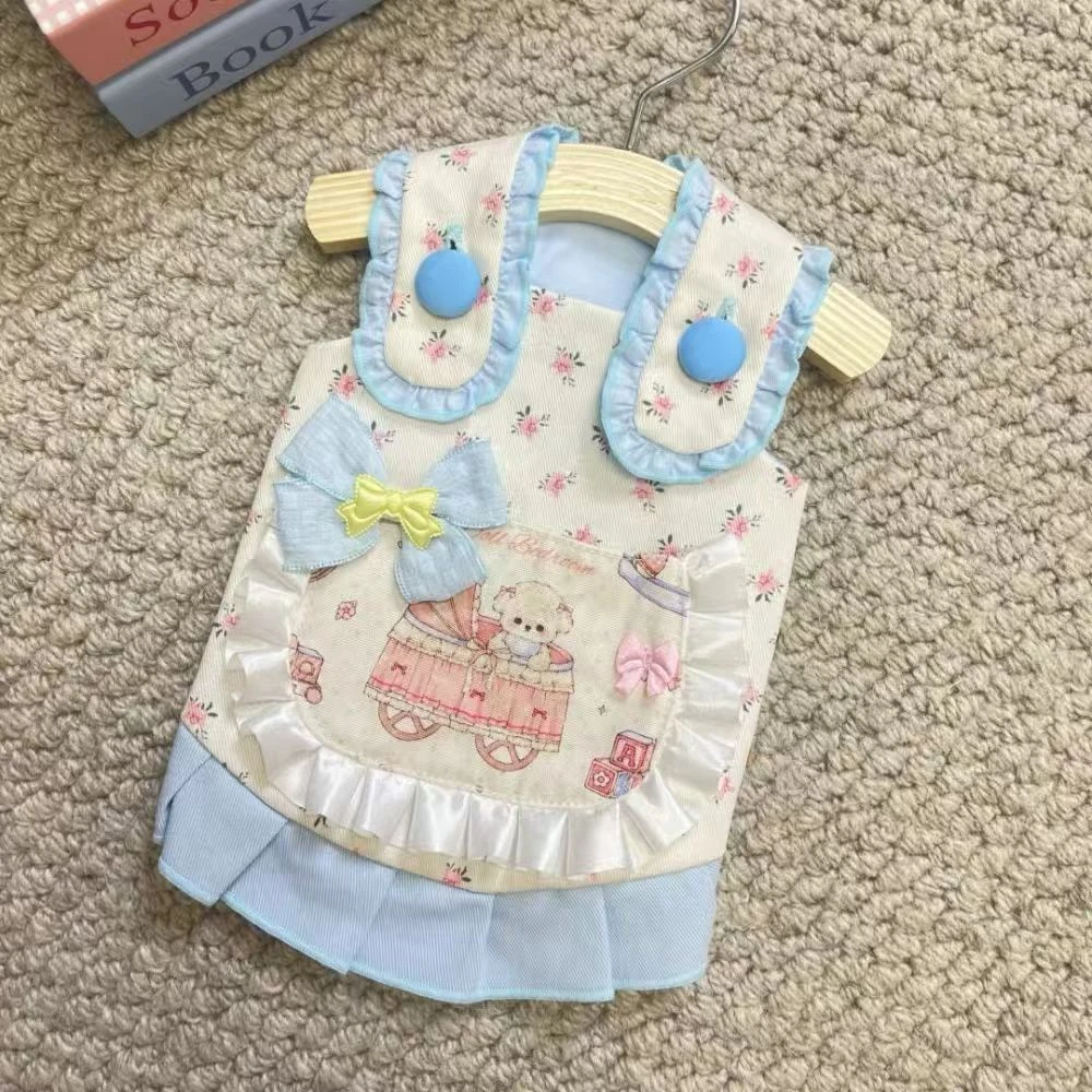 可爱飞袖宠物狗狗衣服公主裙子薄款春夏猫咪小型犬泰迪马尔济斯