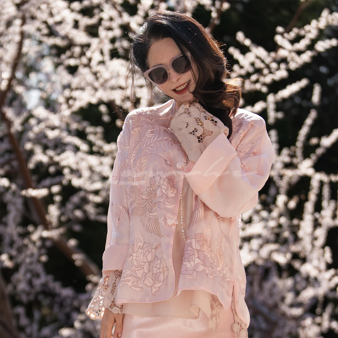 Lanshe阑舍·高定法式中国风桑蚕丝外套