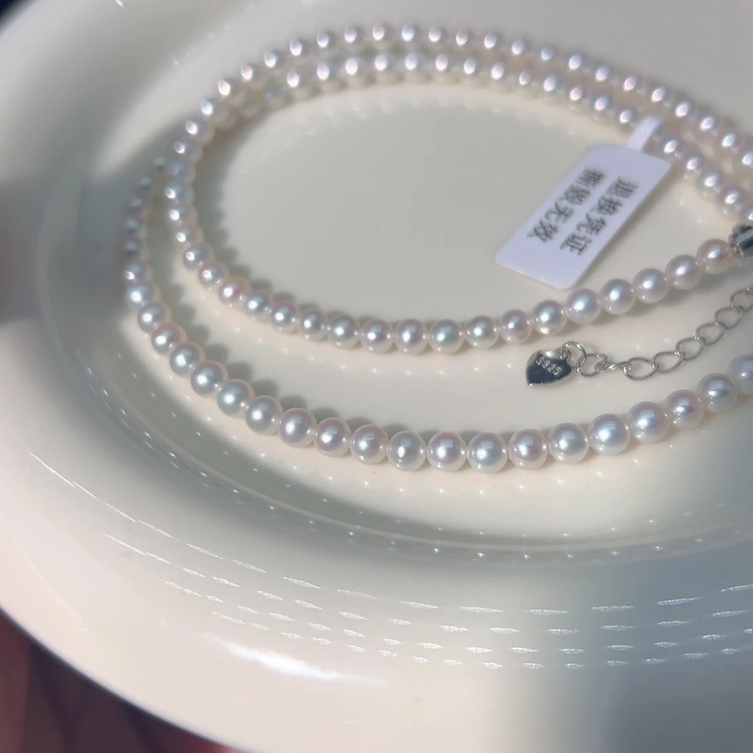85银S925镶嵌淡水珍珠
