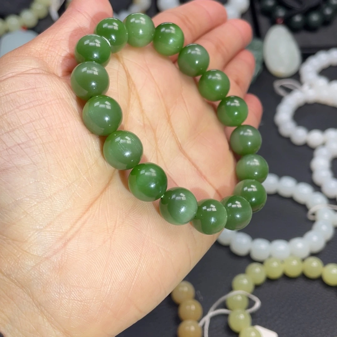 和田玉未镶嵌手链