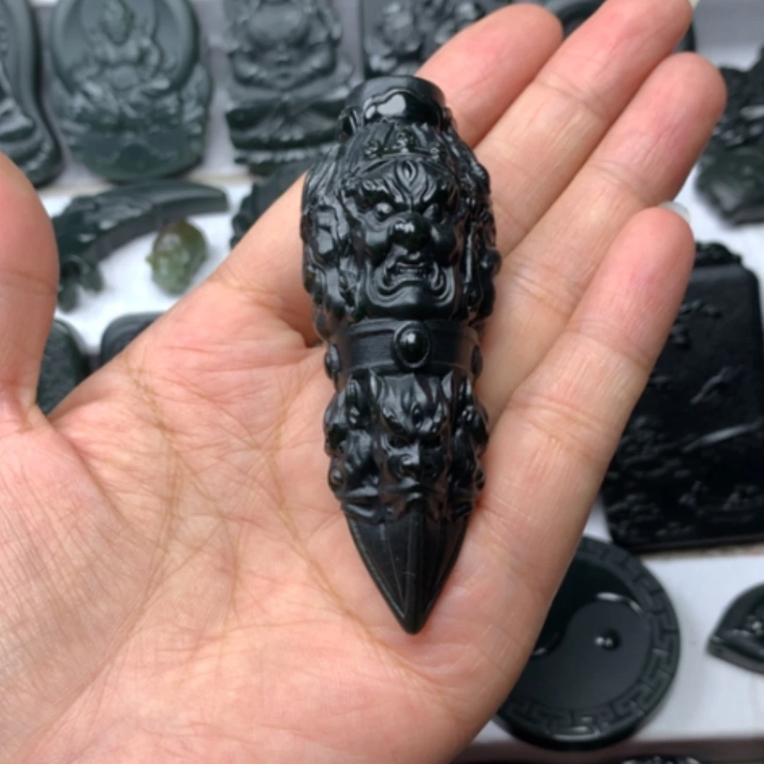 【闪购商品】颈饰未镶嵌和田玉双面雕刻