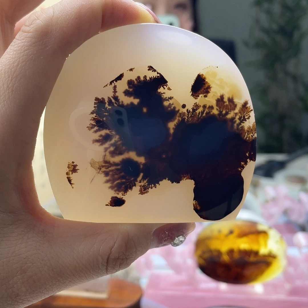 石***术玛瑙/玉髓未镶嵌珠宝奇石