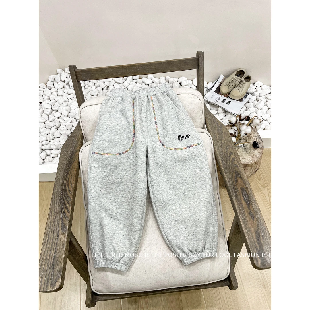 【现现】童装男童裤子2025春秋新款儿童洋气韩版休闲裤MMK81843