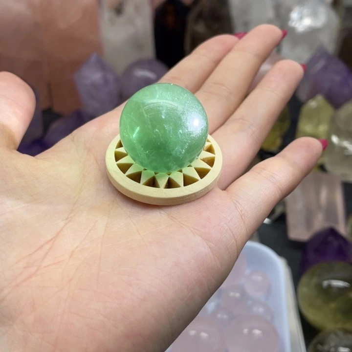 发饰未镶嵌水晶天然水晶莹石球12