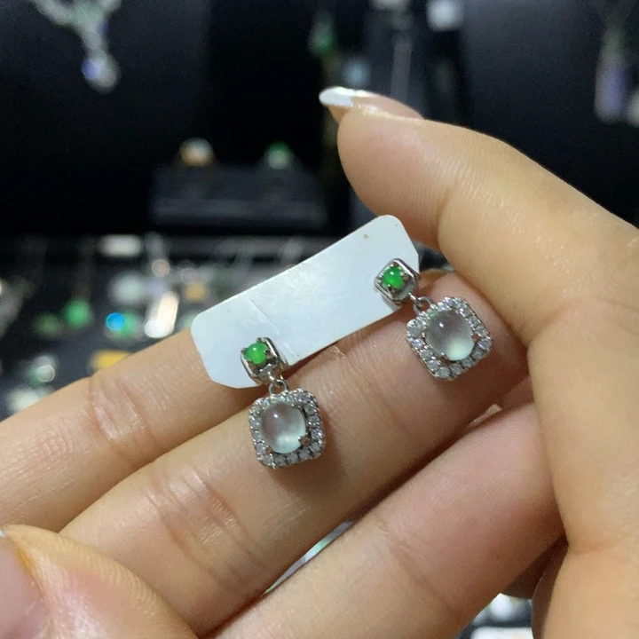 翡翠银S925镶嵌戒指