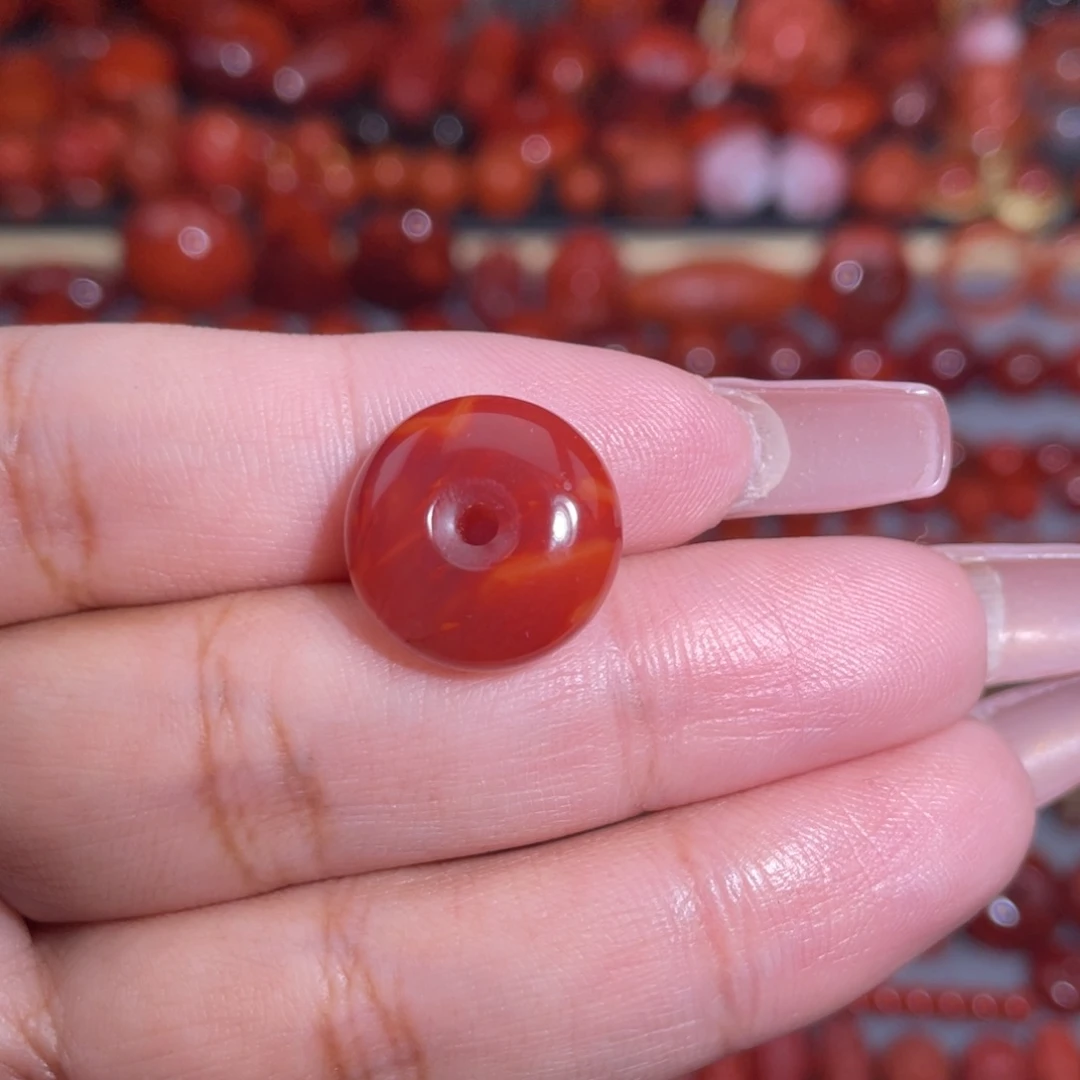 南红玛瑙未镶嵌扣子卡16×7.2