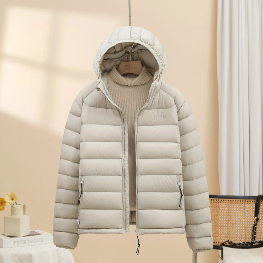 轻薄小个子羽绒服新款排骨休闲连帽秋冬短款轻薄款轻便宽松外套