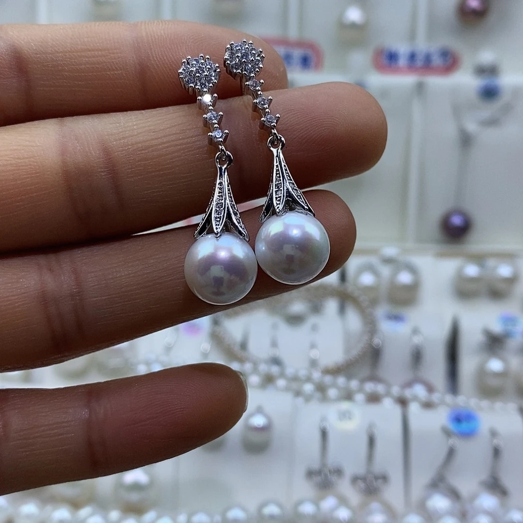 吊坠(赠链)淡水珍珠银S925镶嵌