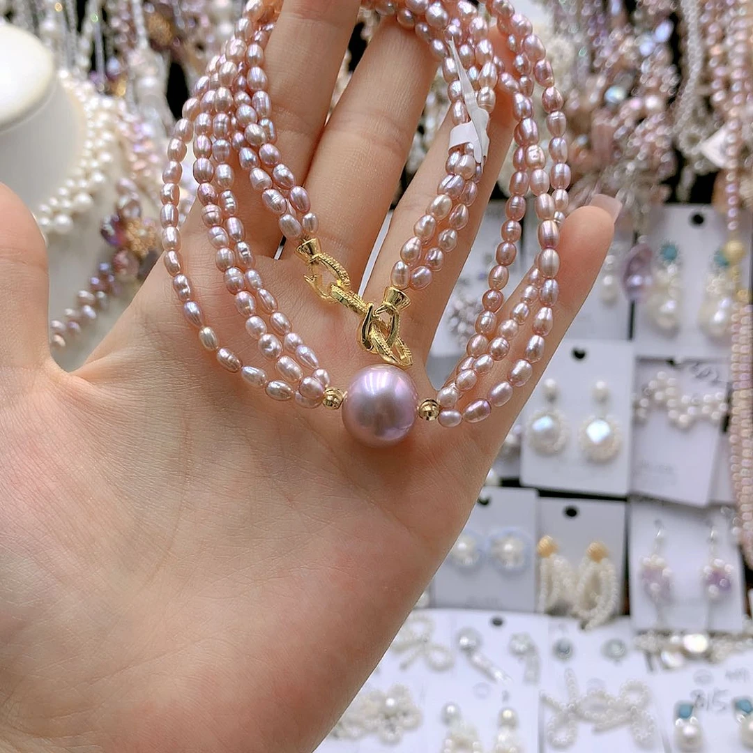 银S925镶嵌耳饰淡水珍珠✘****?