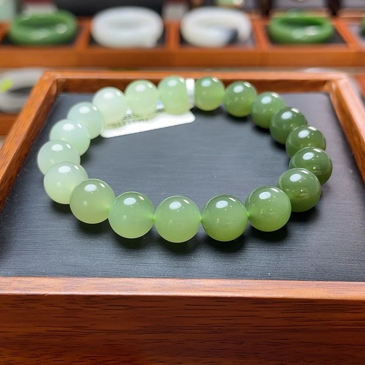 和田玉手串10未镶嵌