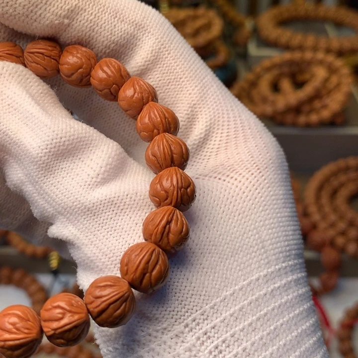 㐂***你手串桃核秦岭龙纹